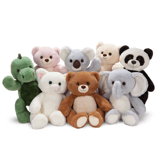 15" Cuddle Chunk Dinosaur - 3 Bears, Dinosaur, Koala, Panda, Kitten and Elephant