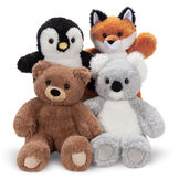 18" Oh So Soft Penguin - Front view of 18" Penguin, Bear, Fox and Koala in a group image number 11