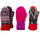 Bernie Mittens - Multi colored wool blend mittens with fleece lining