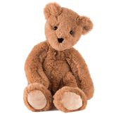 15" Buddy Bear - Front view - Slim seated honey brown bear with tan paw pads and brown eyes image number 3