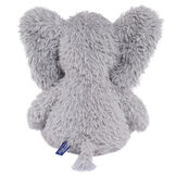 18" Oh So Soft Elephant - Back view of seated gray Elephant with gray foot pads and white tusks and toe nails image number 6