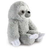 18" Oh So Soft Sloth - Side view of seated gray 18" Sloth with white claws and face image number 9