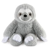 18" Oh So Soft Sloth - Front view of seated gray 18" Sloth with white claws and face image number 0