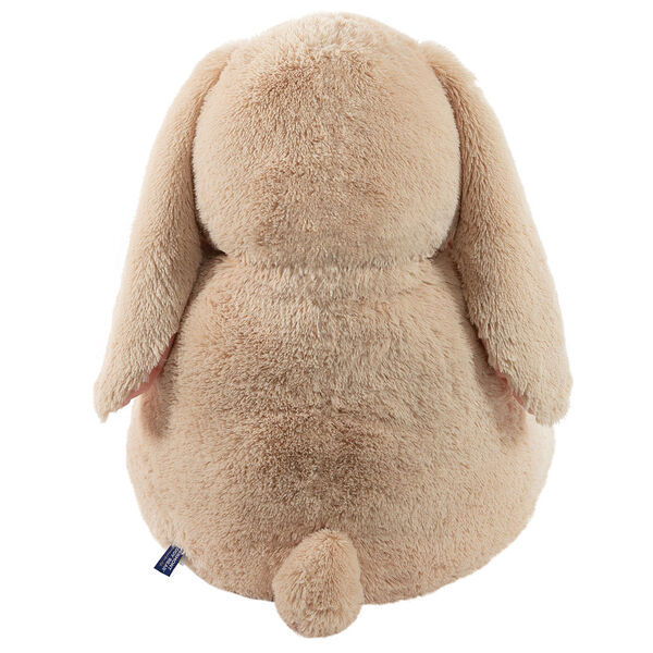 4' Cuddle Bunny- Rear view of seated tan bunny image number 4
