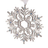 15" Limited Edition Snowflake Santa - close up of snowflake  image number 7