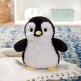 18" Oh So Soft Penguin - Front view of Black and white plush penguin with yellow nose image number 10