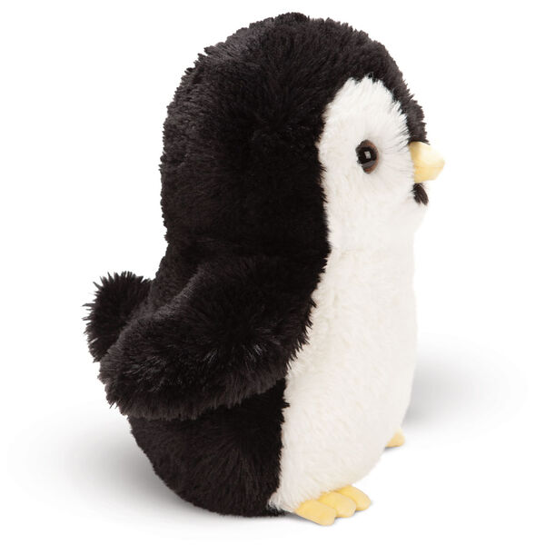 18" Oh So Soft Penguin - Side view of Black and white plush penguin with yellow nose