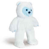 18" Fluffy Fantasy Yeti - Standing side view of white stuffed animal Yeti with light blue muzzle and foot pads image number 4