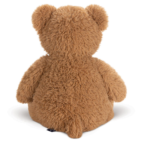 20" Bubba the Fuzzy Teddy Bear - Back view of seated almond brown bear image number 8