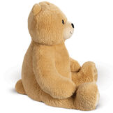 4' Boo The Loveable Big Teddy Bear - Side view of seated light butterscotch brown bear with ivory muzzle, smile and hear foot pads image number 4