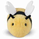 18" Oh So Soft Bee - Front view of stuffed bee with yellow and black stripes, white wings and stinger image number 3