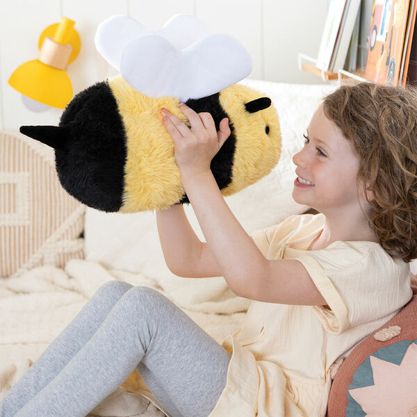 18" Oh So Soft Bee - Side view of stuffed bee with model image number 5