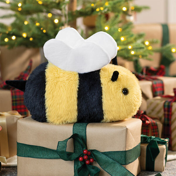 18" Oh So Soft Bee - 3/4 view of stuffed bee, a great Christmas gift