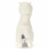 20" World's Softest Llama - Back view of standing ivory llama plushie with cute tail image number 6