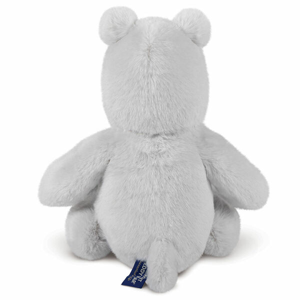 15" Cuddle Chunk Hippo - Back view of grey plush hippo with cute tail