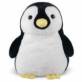 28" Cuddle Penguin - Front view of black and white jumbo penguin with yellow beak and feet image number 1